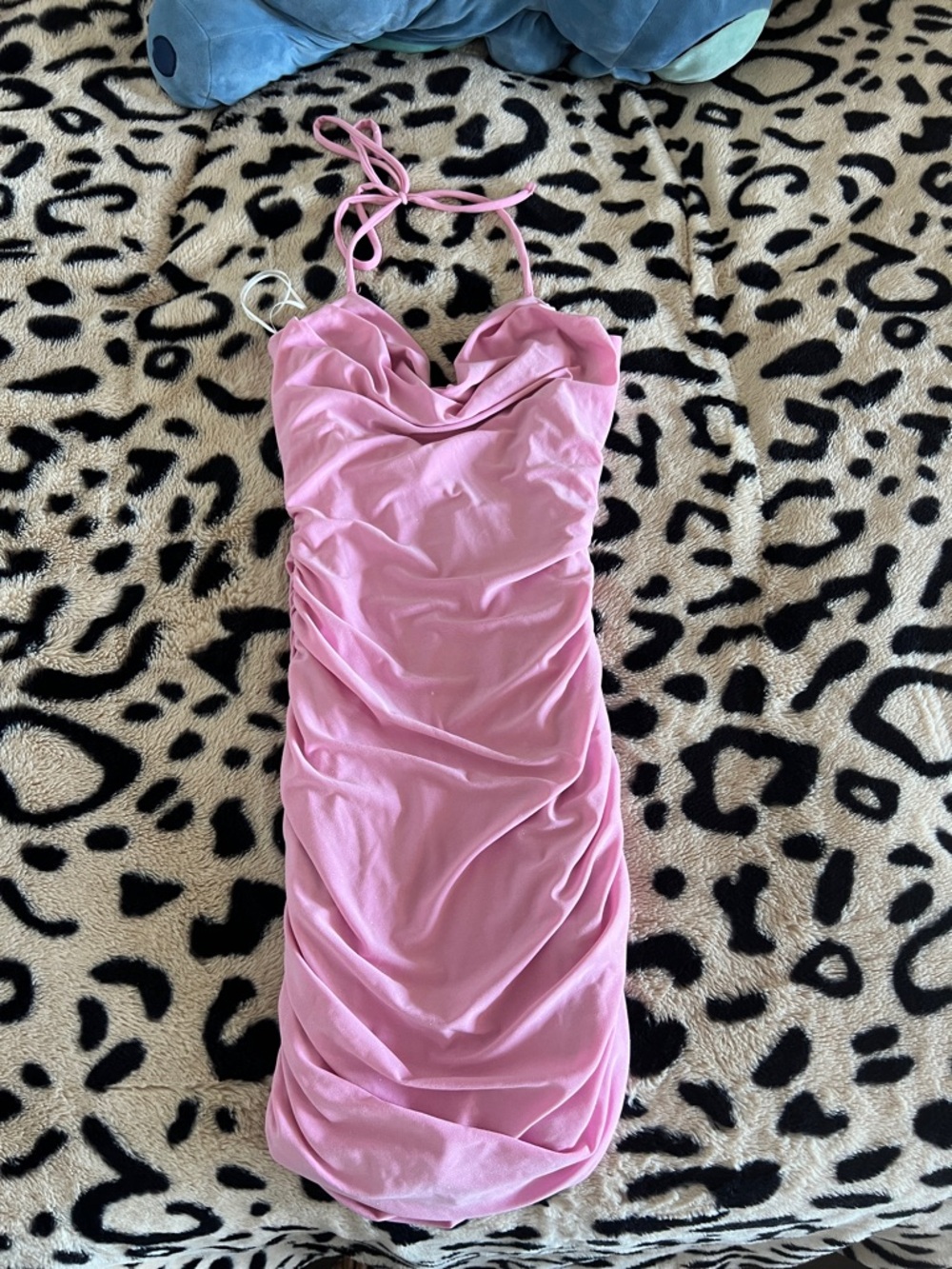 NWT Windsor Pink Ruched Mini Dress